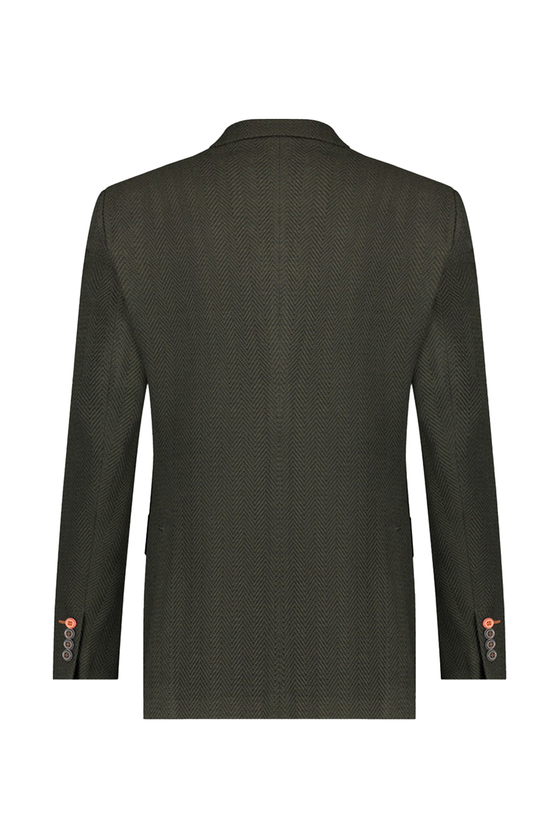 A Fish Named Fred Herringbone Blazer Green