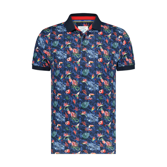 A Fish Named Fred Jungle Polo Navy