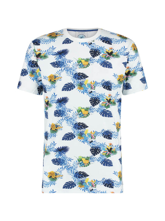 A Fish Named Fred Leaf Story Tee White