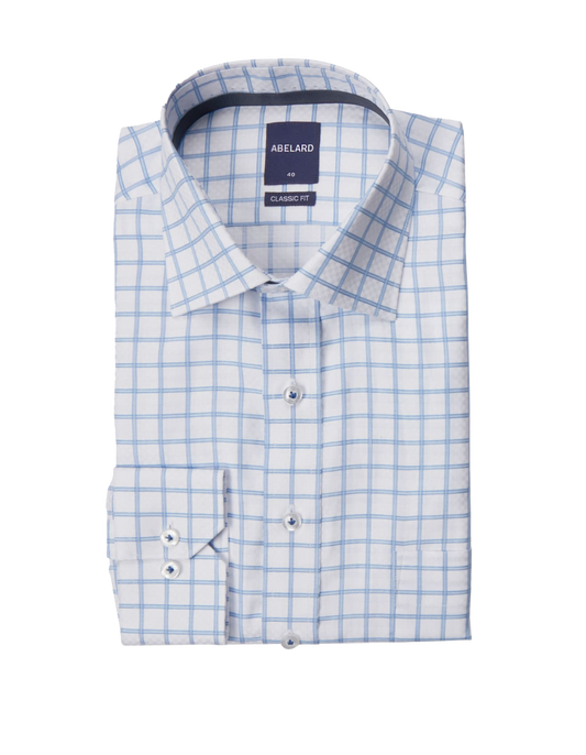 Abelard Classic Single Cuff Ragnatela Shirt Deep Sky