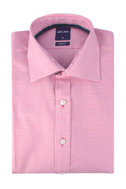 Abelard Mastiff Tooth Slim Shirt Fuchsia