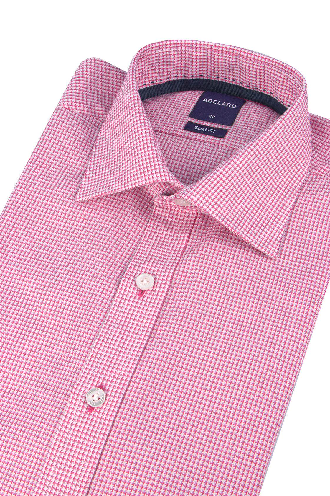 Abelard Mastiff Tooth Slim Shirt Fuchsia