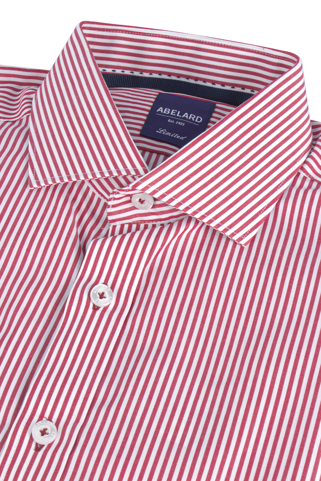Abelard Sharpness Stripe LS Shirt Red