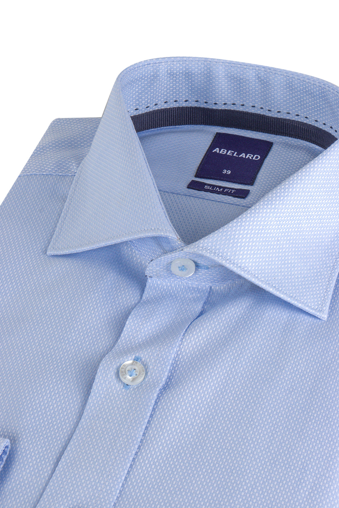 Abelard Slim Single Cuff Dobby Shirt Sky