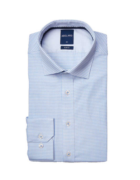 Abelard Slim Single Cuff Tooth Shirt Cornflower