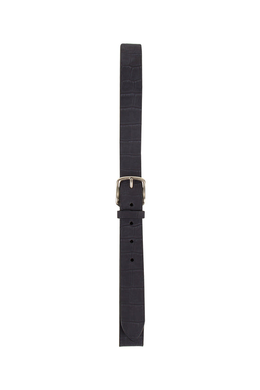 Anderson's Alligator Print Belt Navy