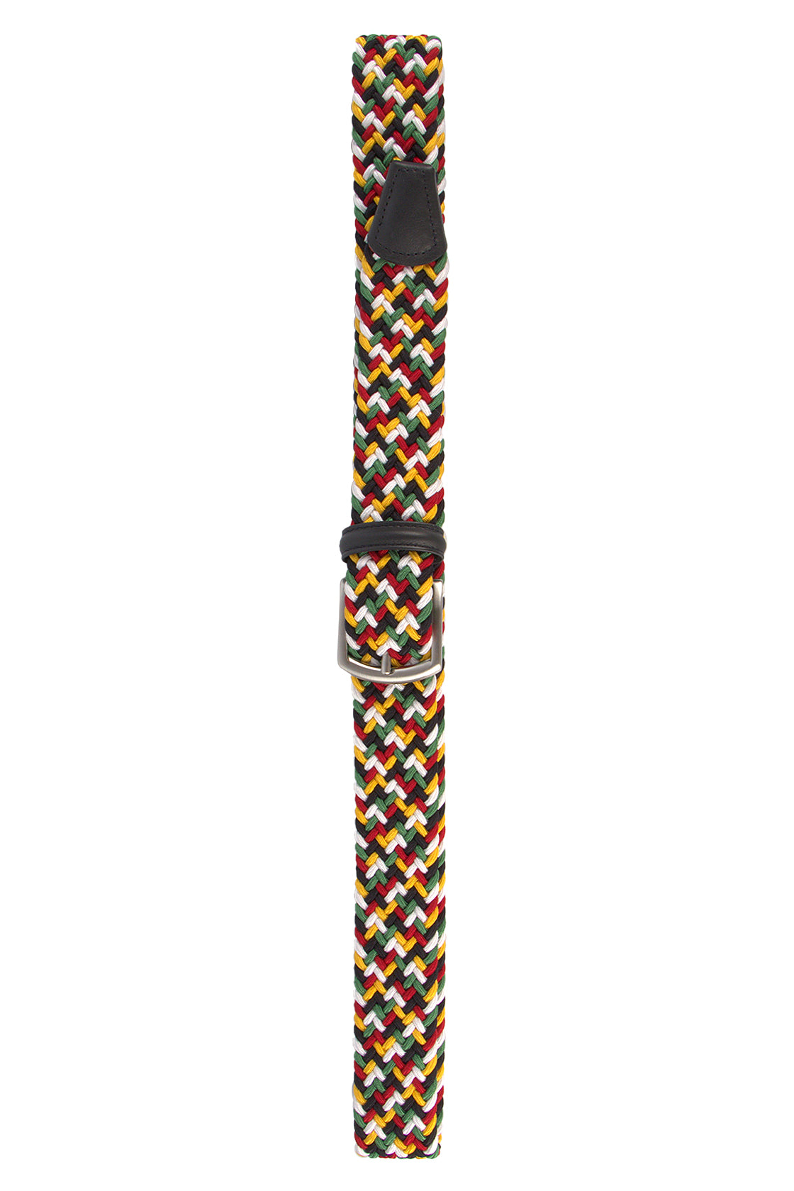 Anderson's Multi Col. Elastic Woven Belt Red Multi