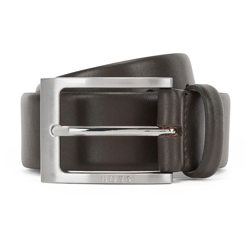 Hugo Boss Barnabie Leather Belt Dark Brown