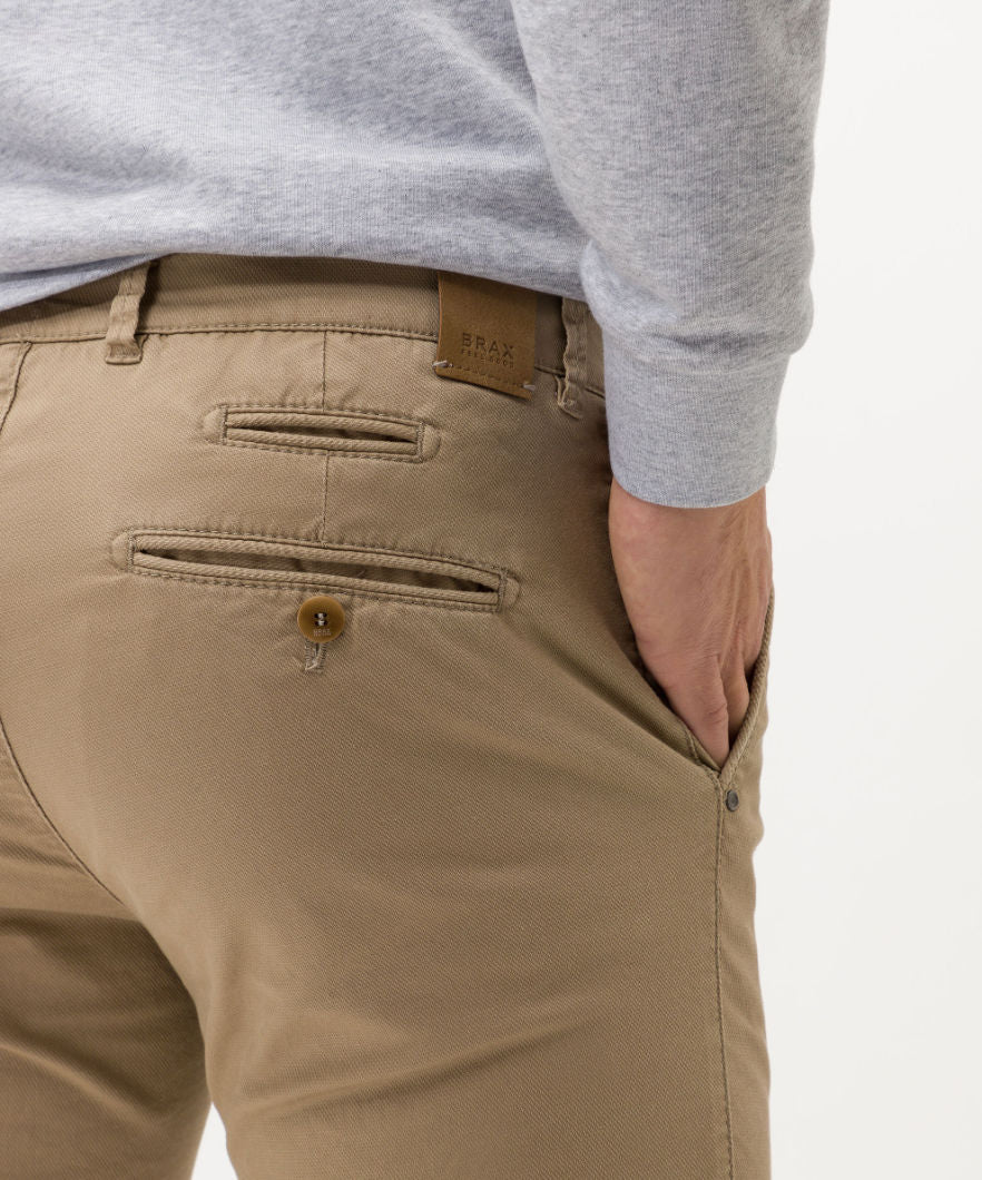 Brax Fabio Cotton Trouser 32L Sesame