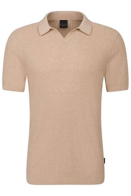 Bugatti 7100 Knit Polo Beige