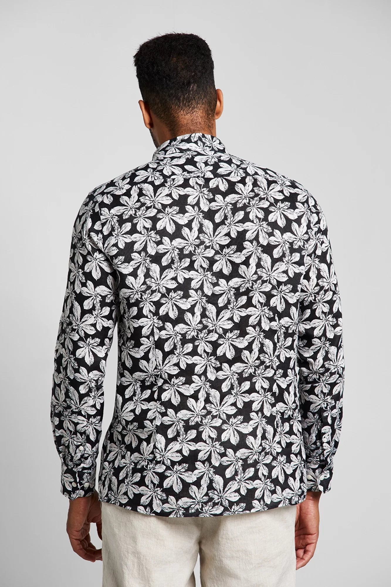 Bugatti 9150 LS Floral Shirt Dark Floral
