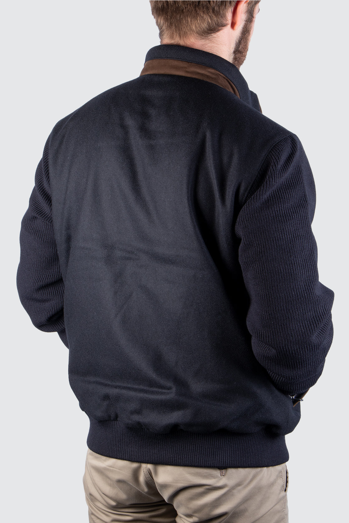 Bugatti Full Zip Knit Jacket Navy