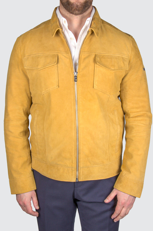 Bugatti Suede Jacket Yellow