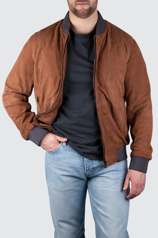 Bugatti Leather Jacket Cognac