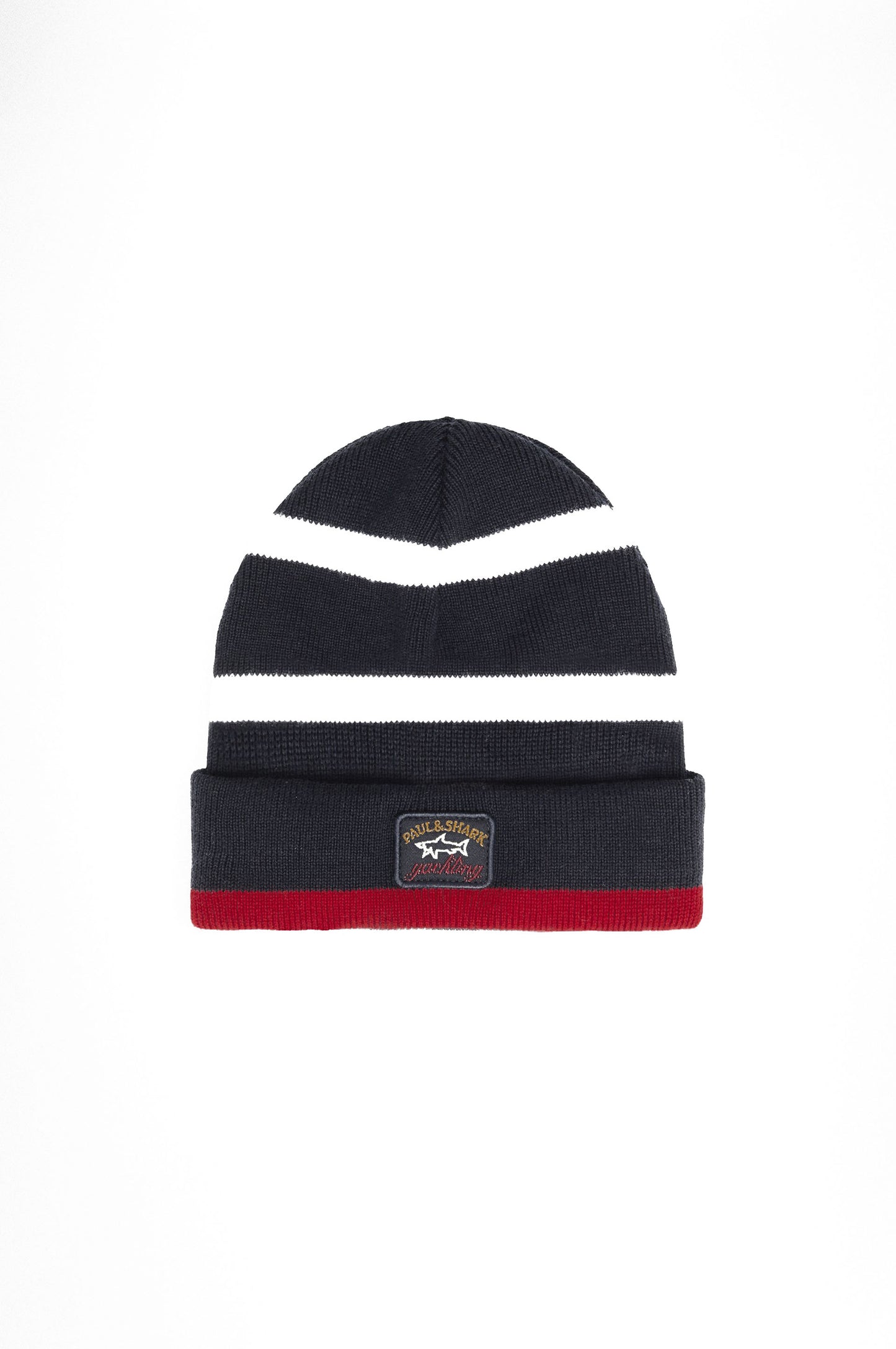 Paul & Shark Bretagne Pure Wool Tri-Col. Cap Navy/Wht