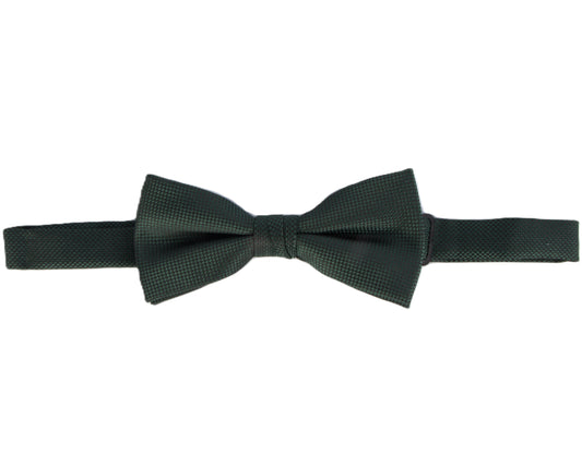 Carlo Visconti Bottle Green Self Pattern Bow Tie