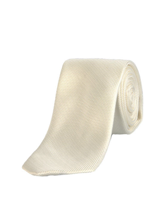 Carlo Visconti Ivory Self Pattern Tie