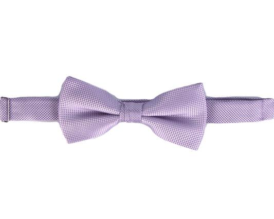 Carlo Visconti Lilac Self Pattern Bow Tie