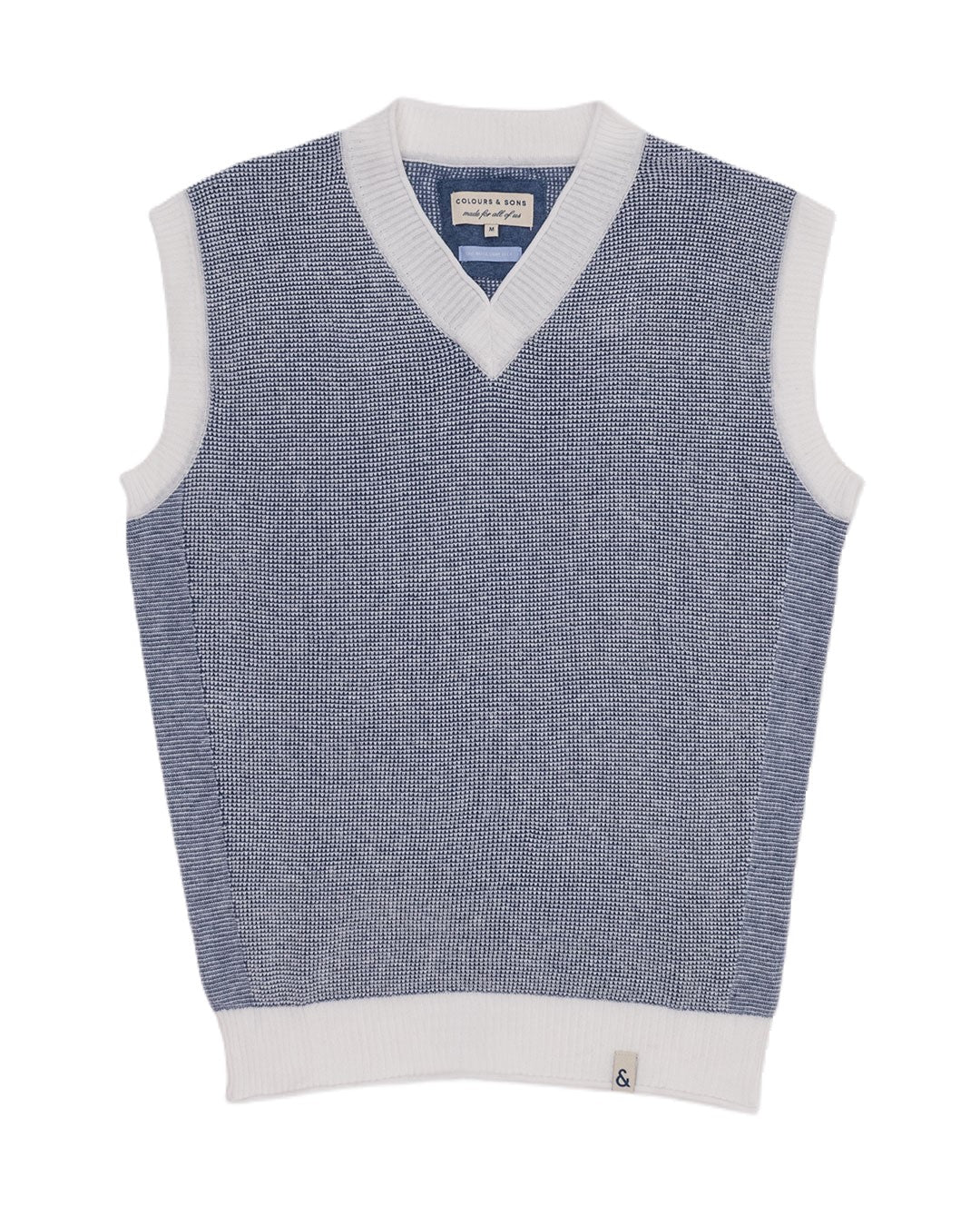 Colours & Sons Knit Vest Cornflower