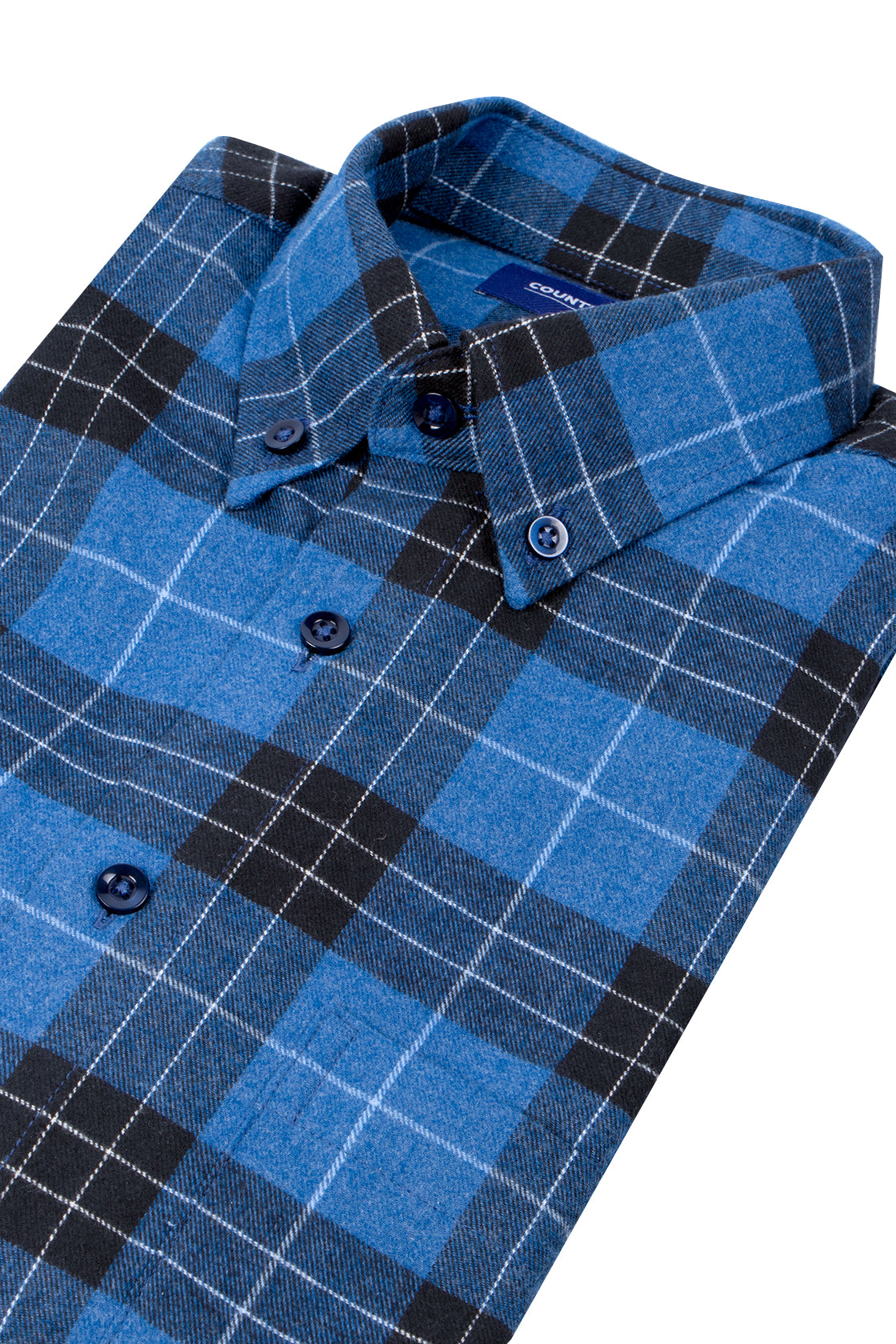 Country Look Galway Warm Cotton Shirt Blue