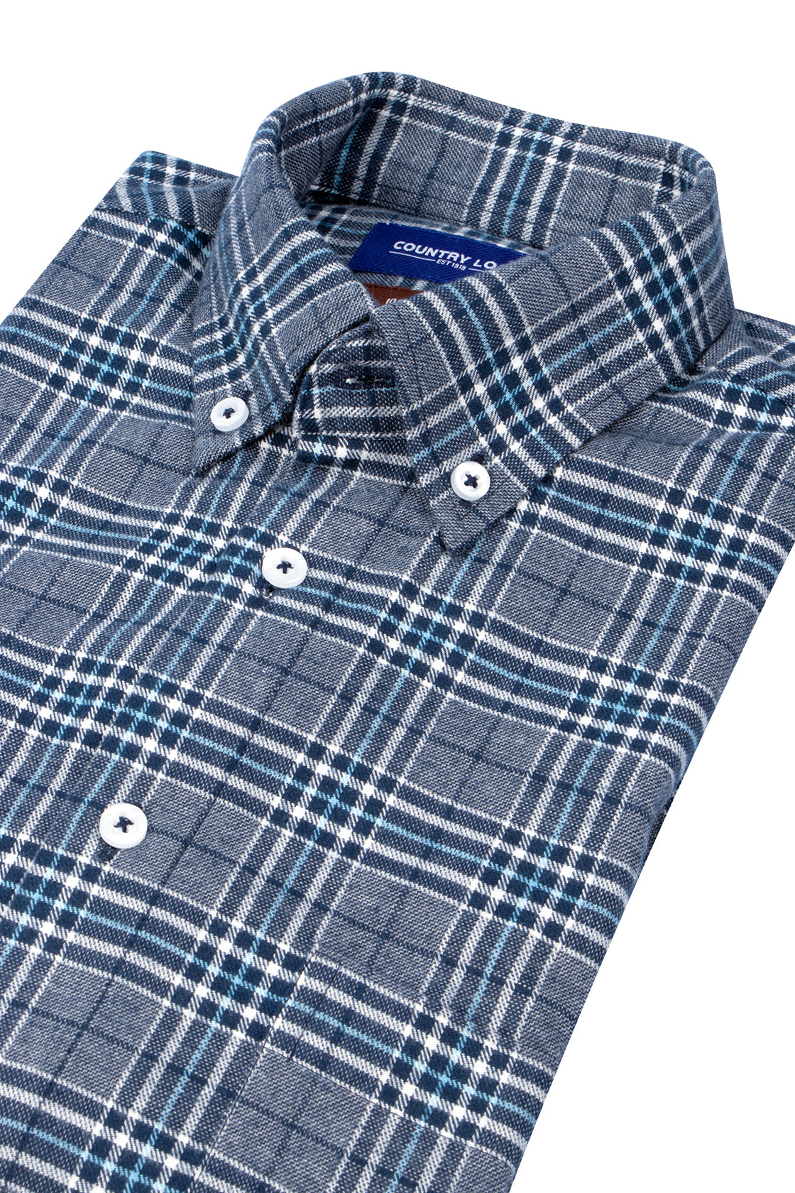 Country Look Galway Warm Cotton Shirt Navy