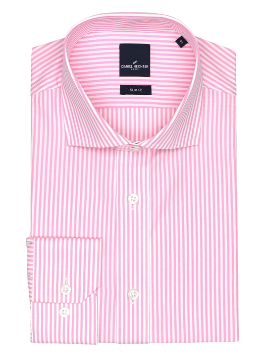 Daniel Hechter Jacque Business Shirt Pink Stripe