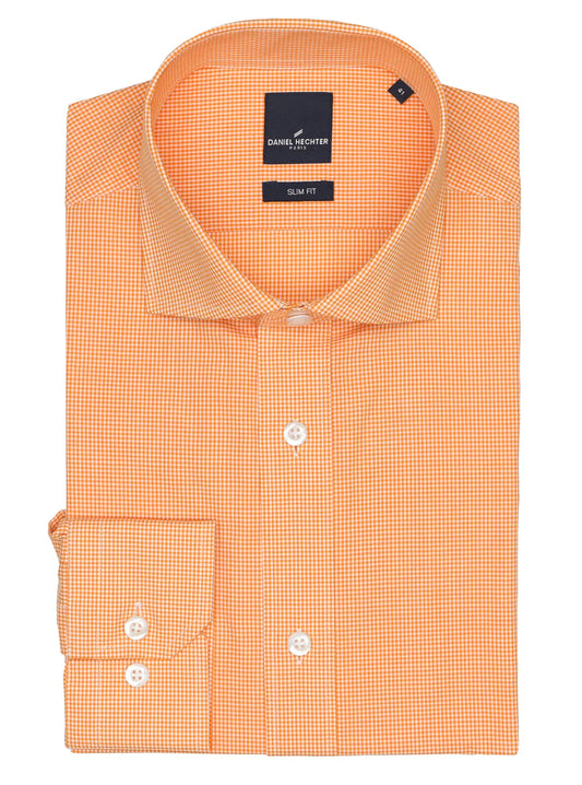 Daniel Hechter Jacque Business Shirt Orange Check