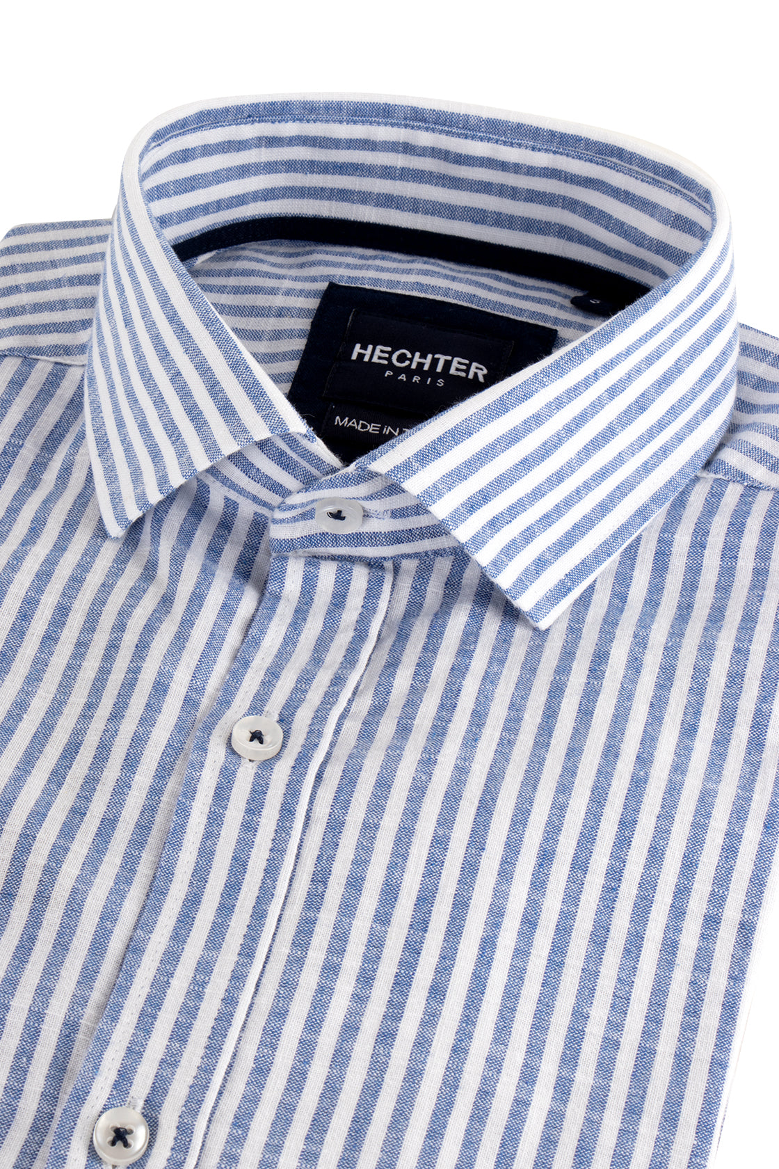 Daniel Hechter Linen LS Shirt Blue