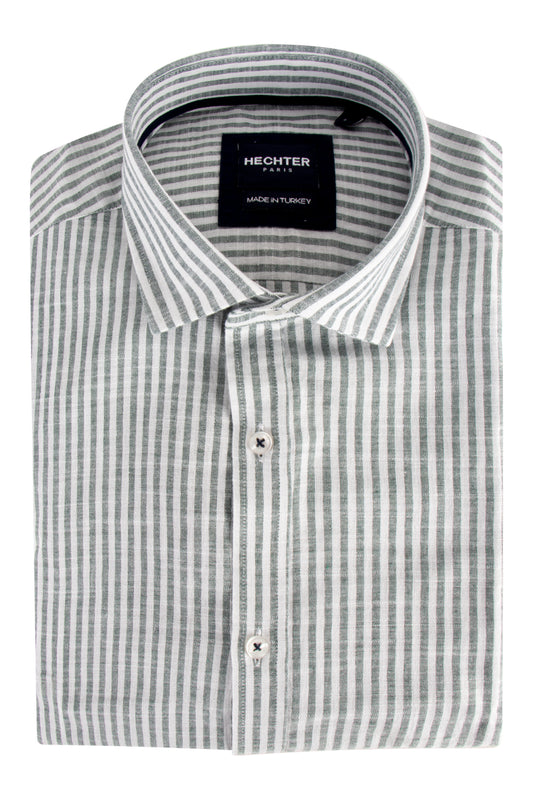 Daniel Hechter Linen LS Shirt Green