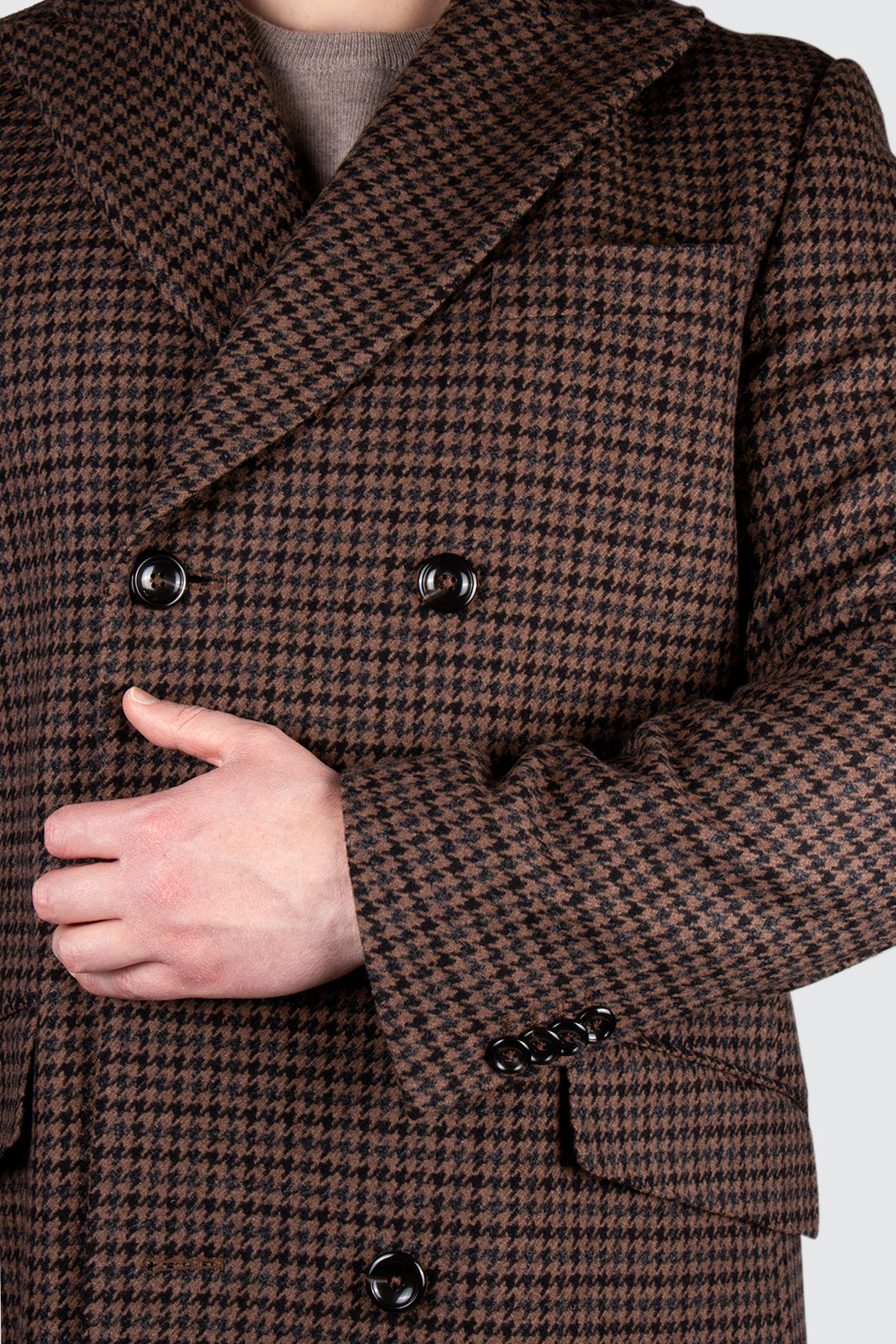 Eduard Dressler DB Overcoat Houndstooth