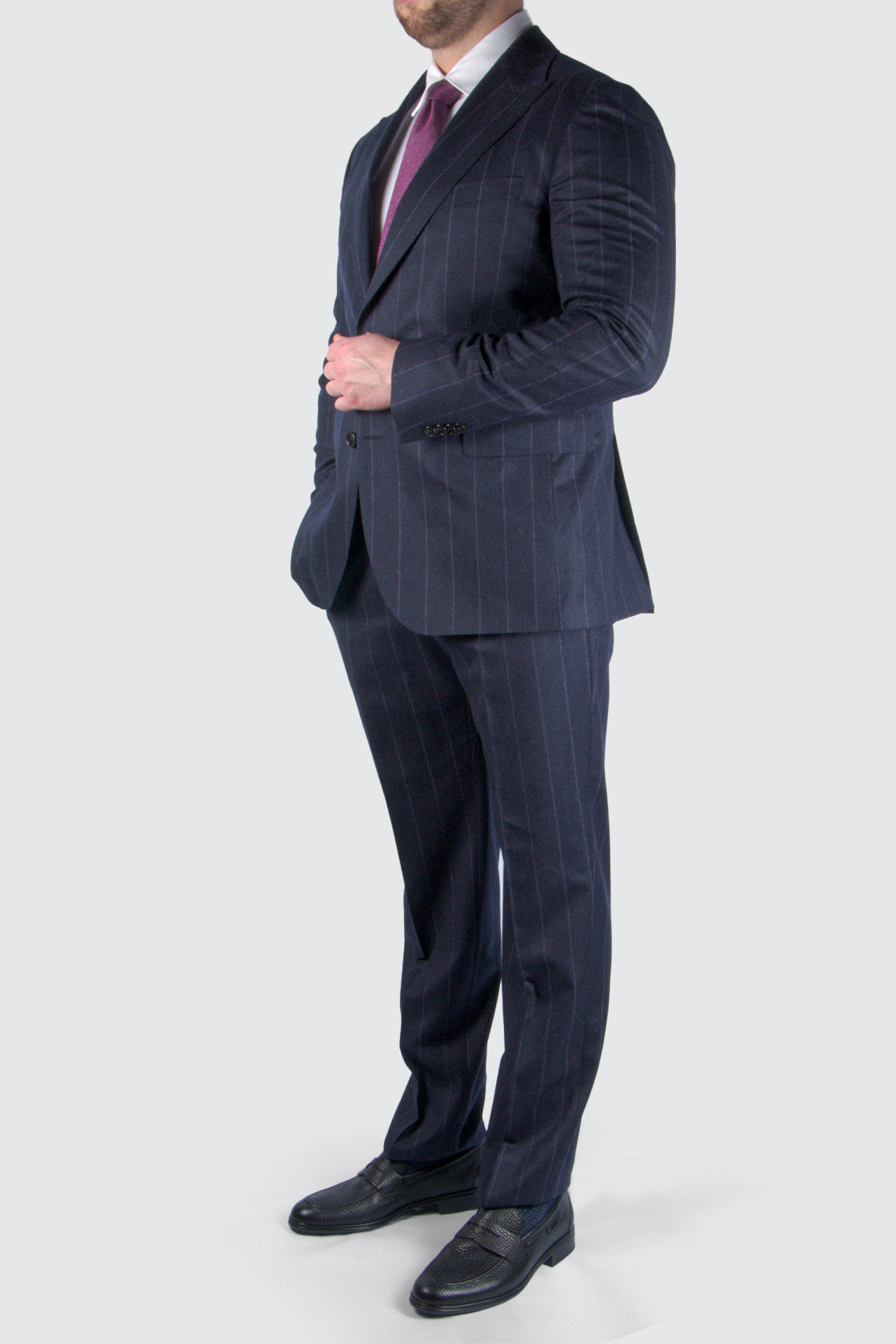 Eduard Dressler Safir Janis Suit Purple Pin
