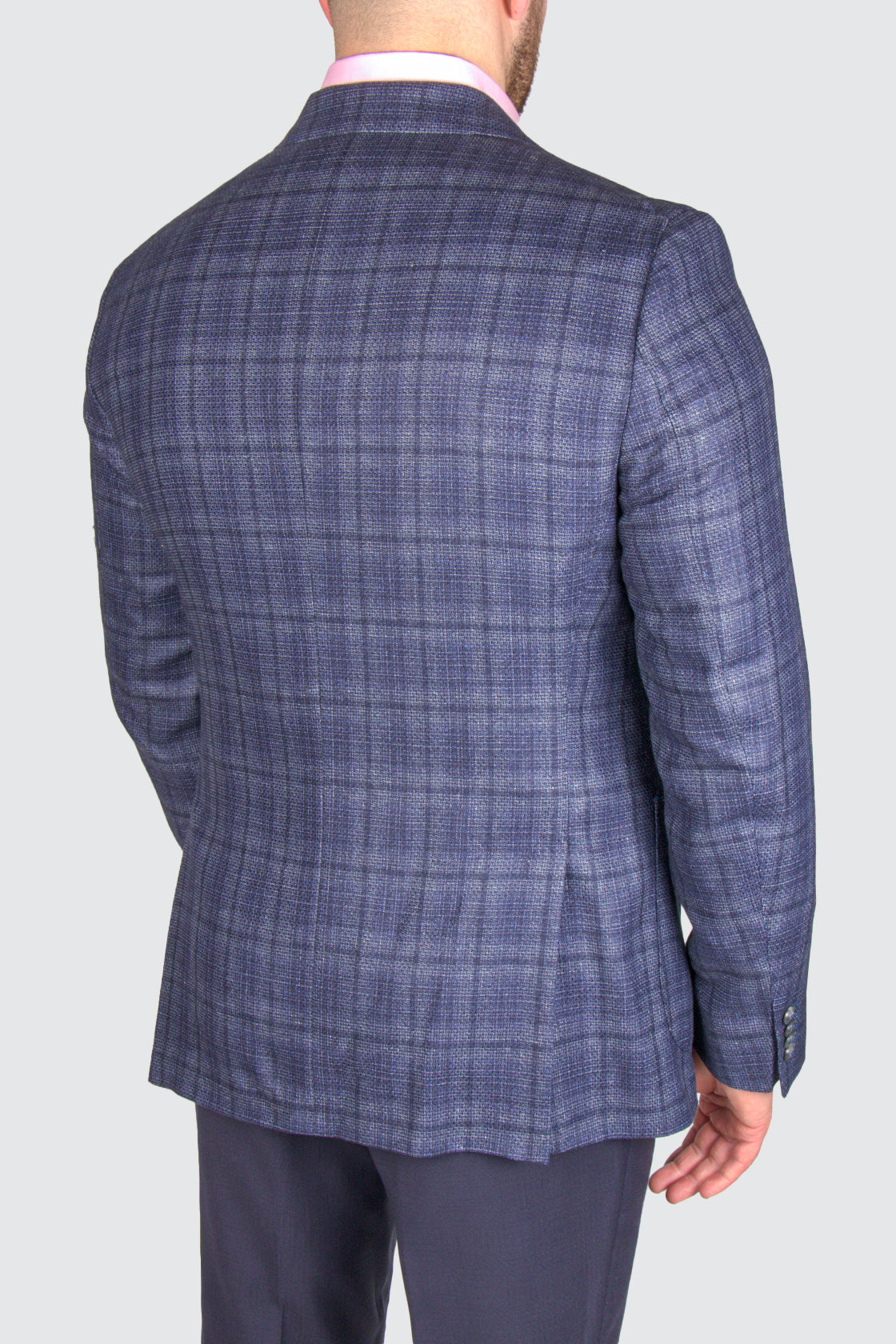 Eduard Dressler Sendrick Check Sportscoat Navy