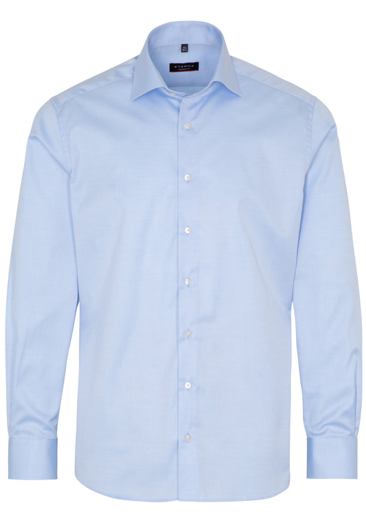 Eterna X18K Modern Fit Cover Shirt Blue