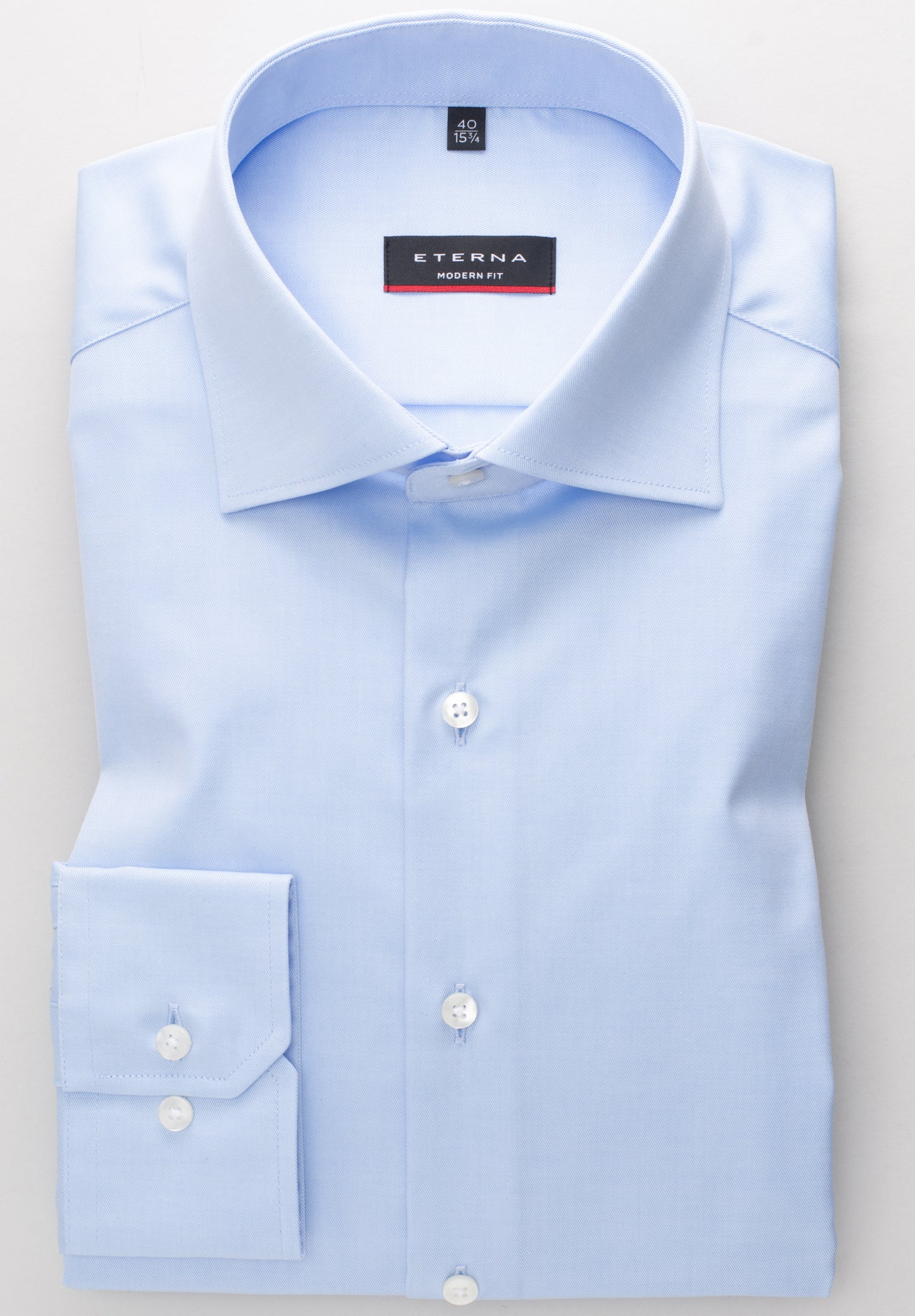 Eterna X18K Modern Fit Cover Shirt Blue