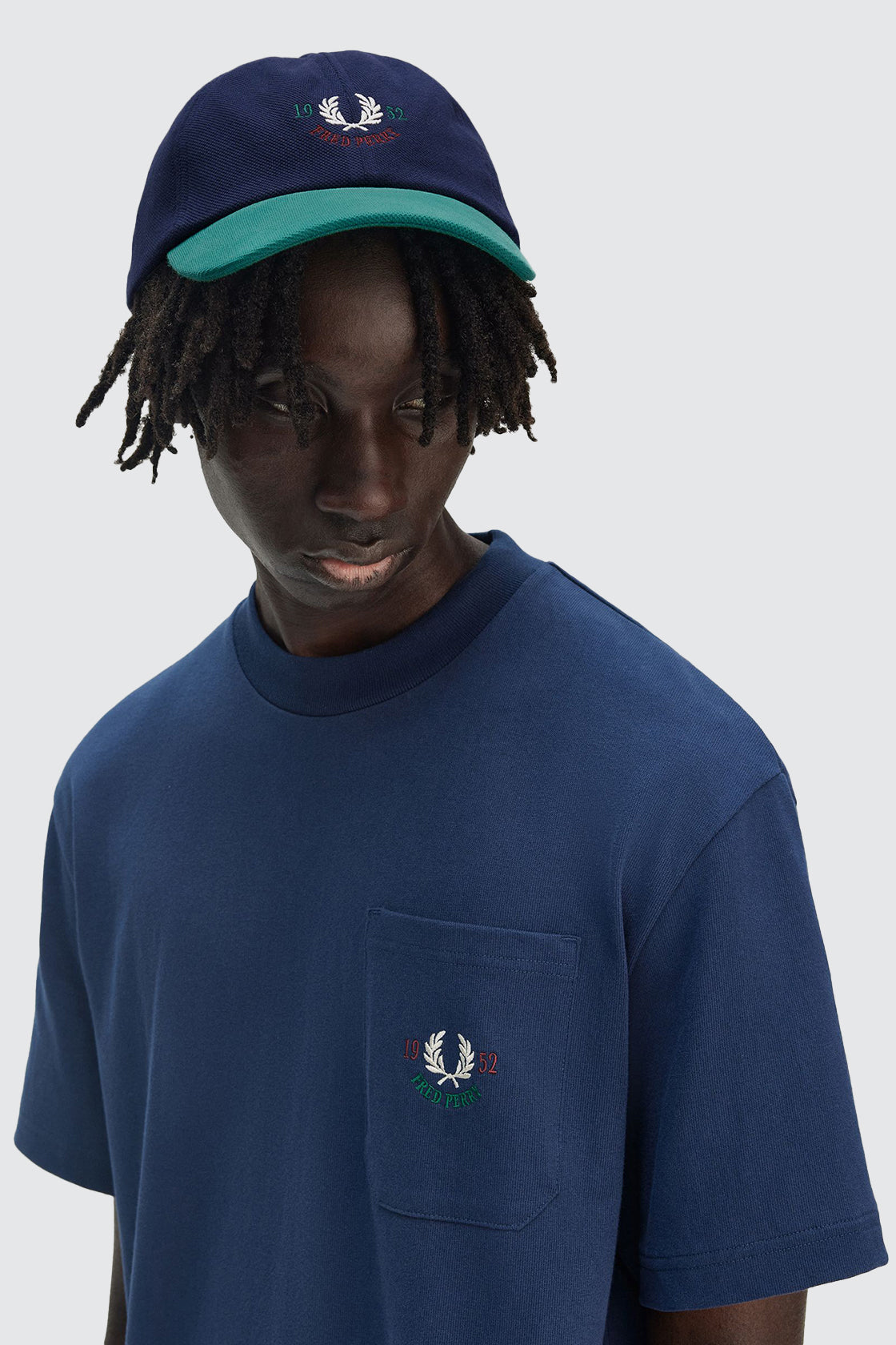 Fred Perry 1952 Graphic Pique Cap Tennis Blue