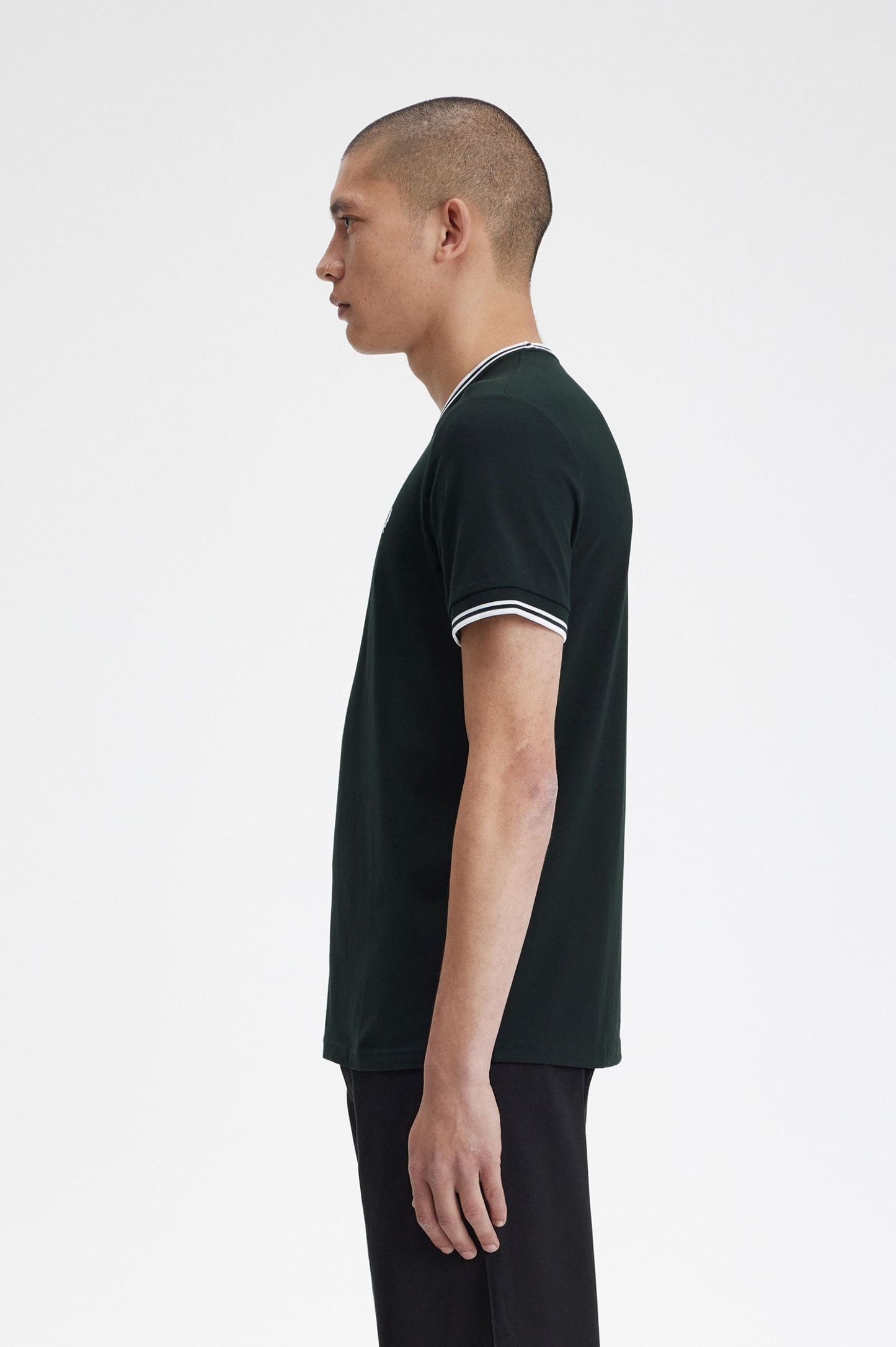 Fred Perry Twin Tipped T-Shirt NtGreen/SnWht