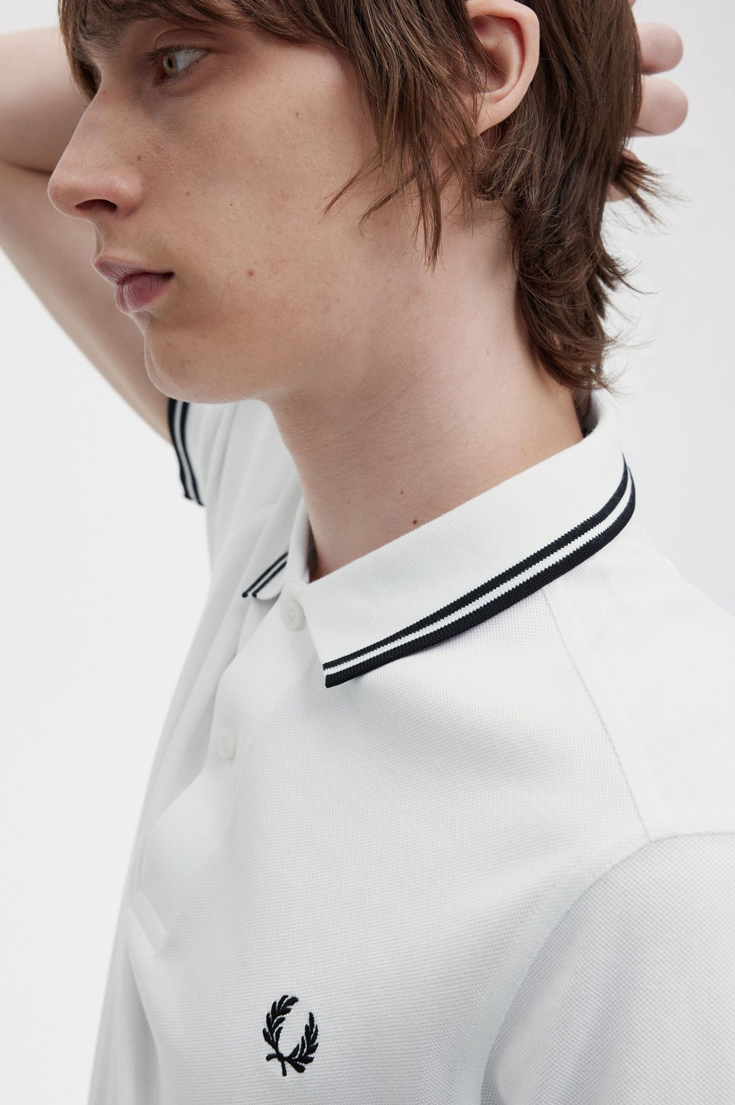 Fred Perry Twin Tipped Polo Shirt White