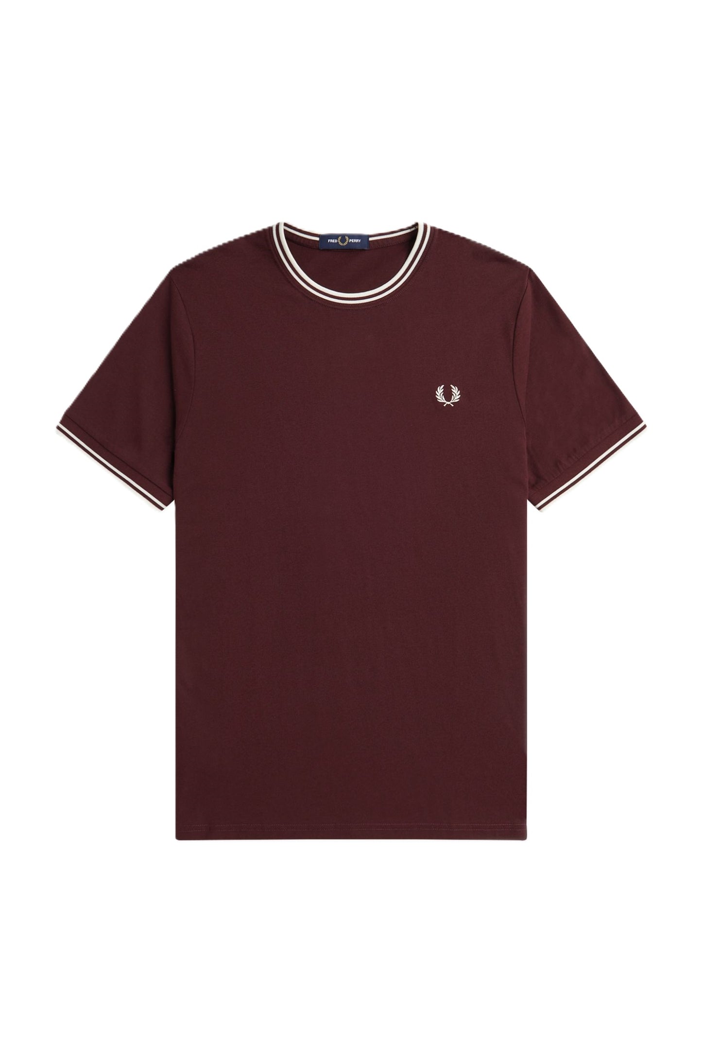 Fred Perry Twin Tipped T-Shirt Oxblood