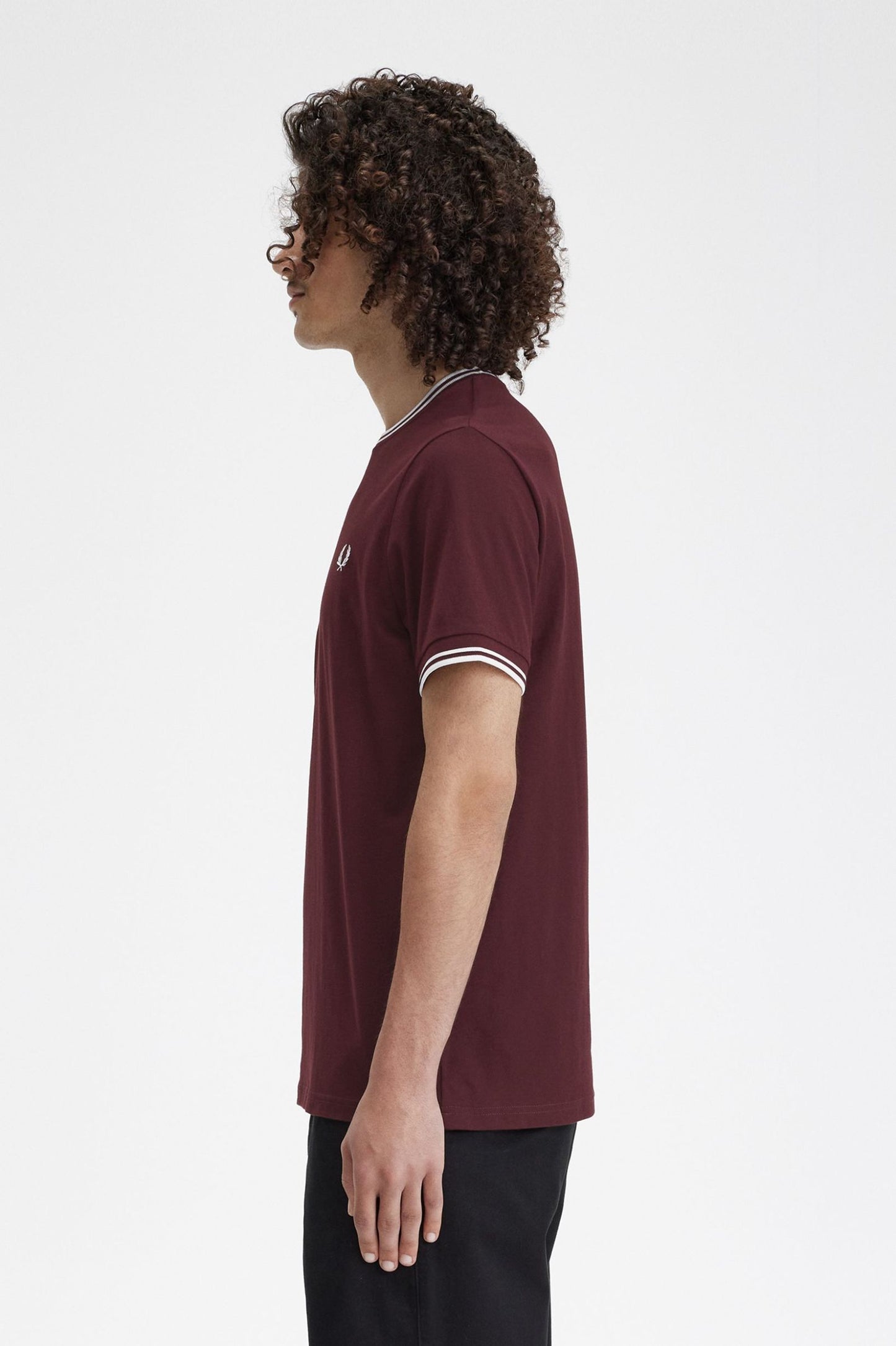 Fred Perry Twin Tipped T-Shirt Oxblood