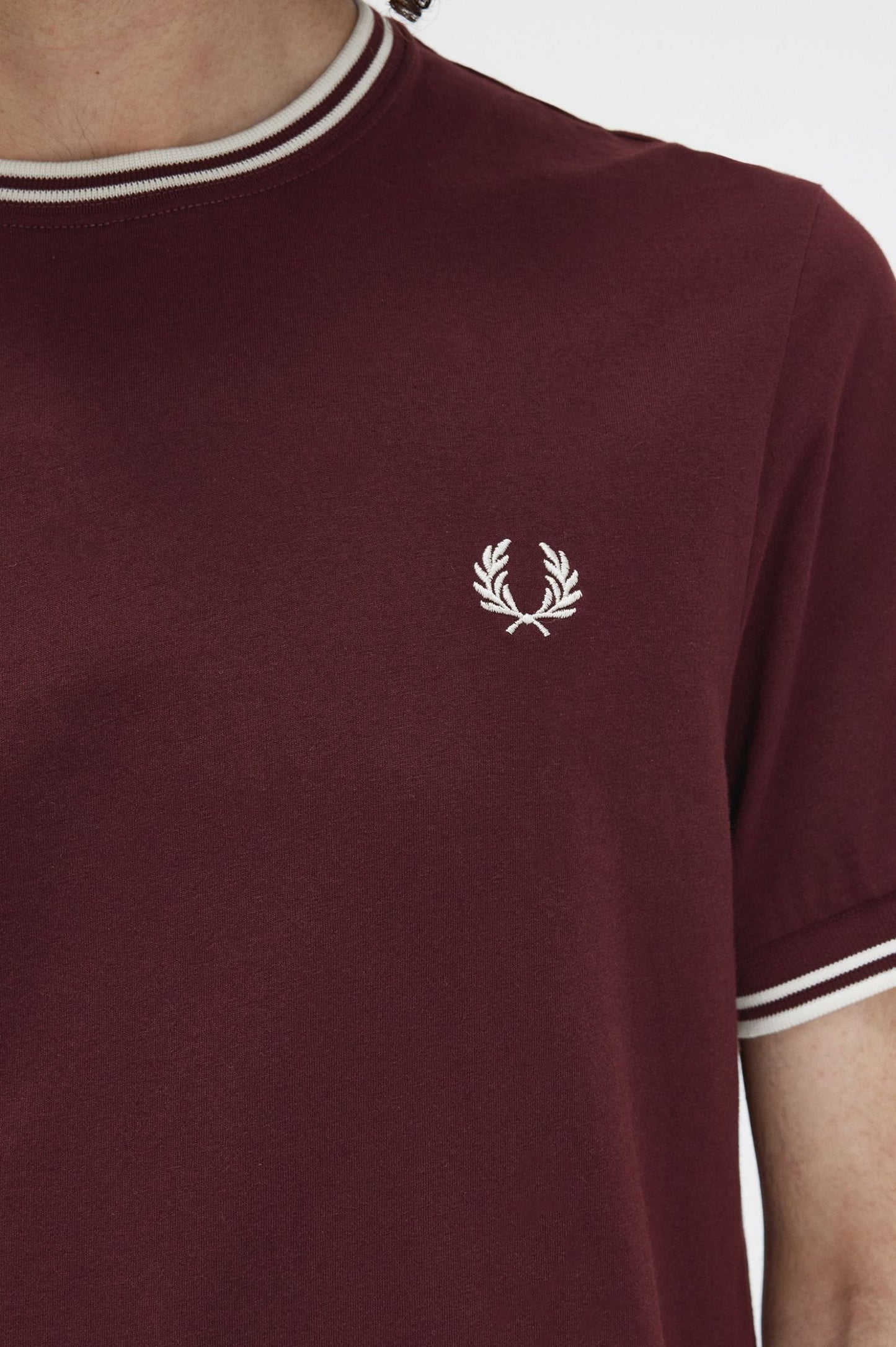 Fred Perry Twin Tipped T-Shirt Oxblood