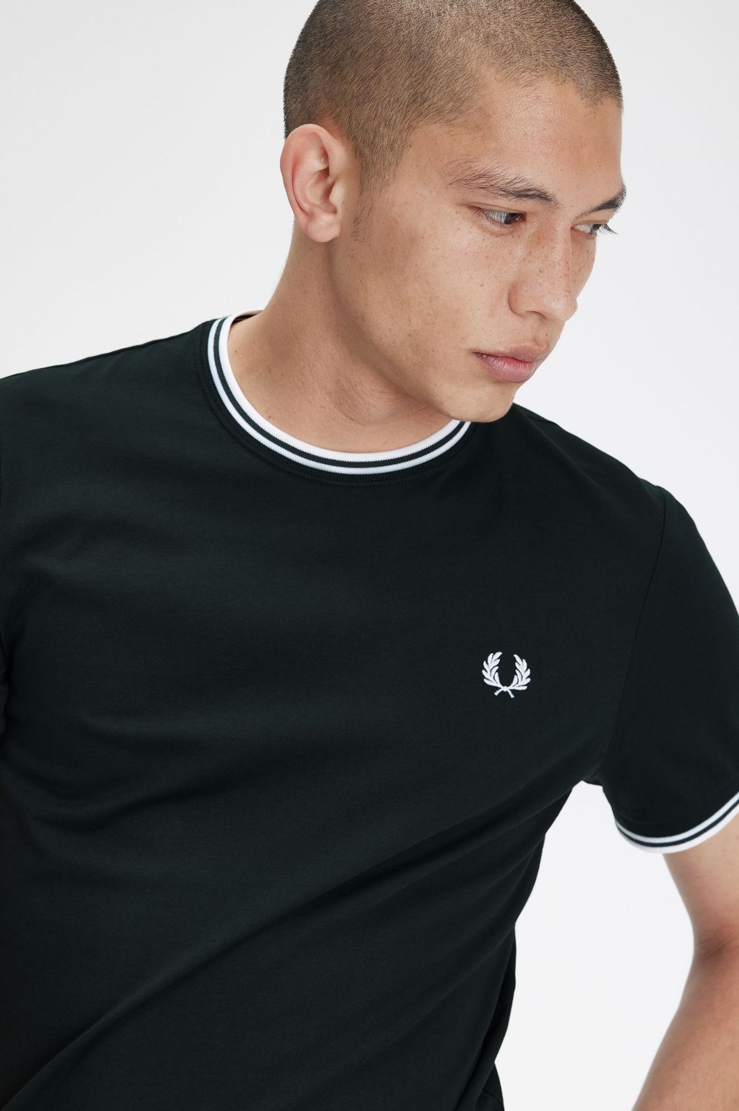 Fred Perry Twin Tipped T-Shirt NtGreen/SnWht