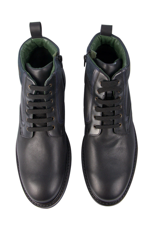 Galizio Torresi Lace Boots Nero/Navy