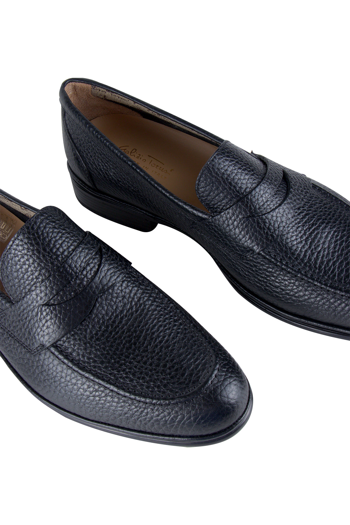 Galizio Torresi Slip On Shoe Pebbled Black