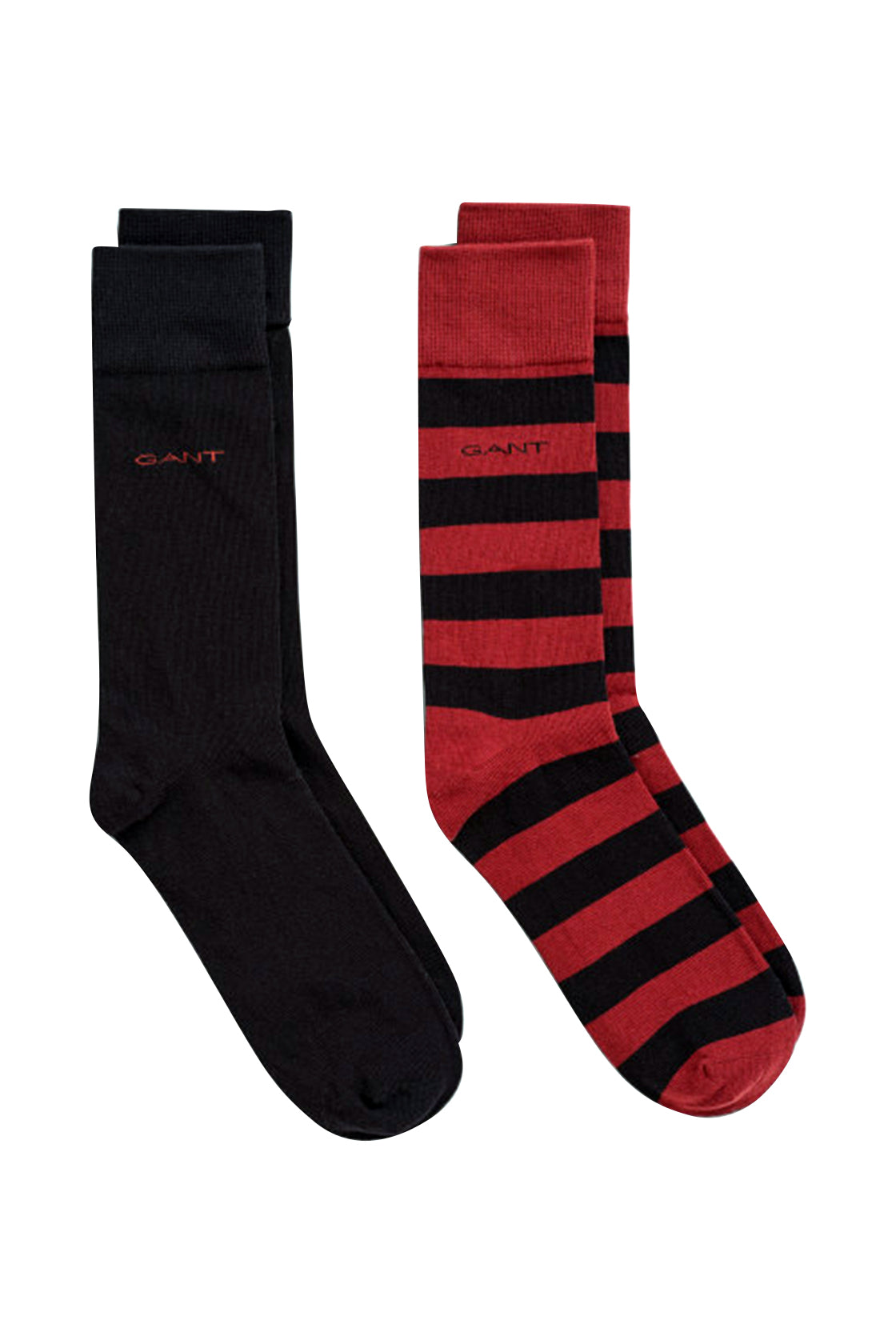 Gant Barstripe & Solid Socks 2PK Burgundy