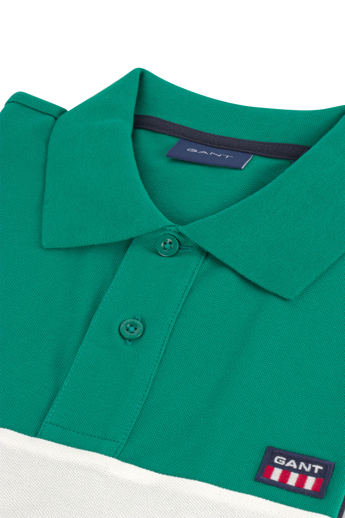 Gant Blocked SS Pique Polo Lush Green