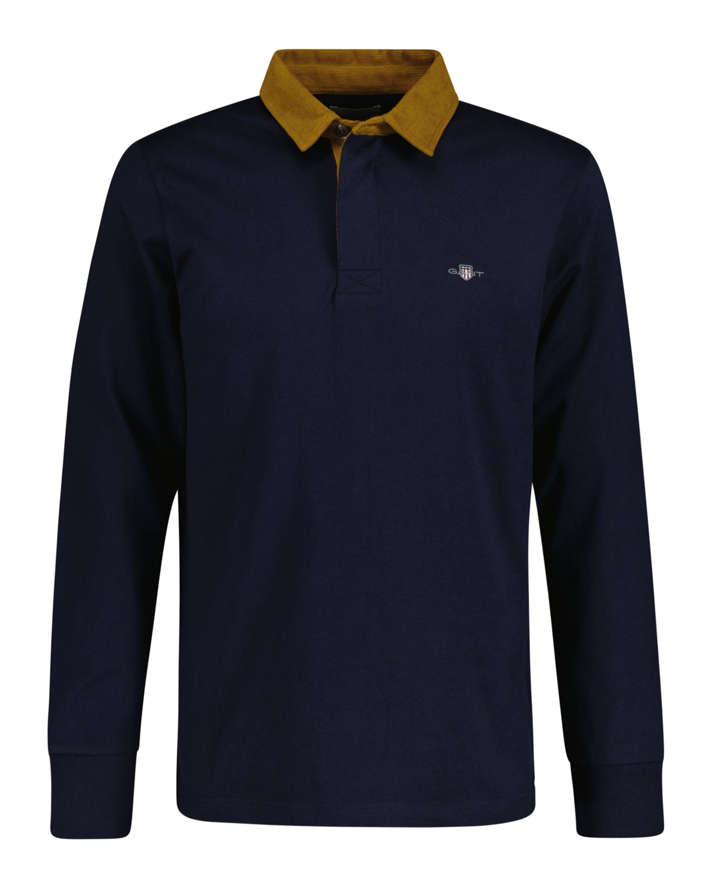 Gant Corduroy Collar Heavy Rugger Evening Blue