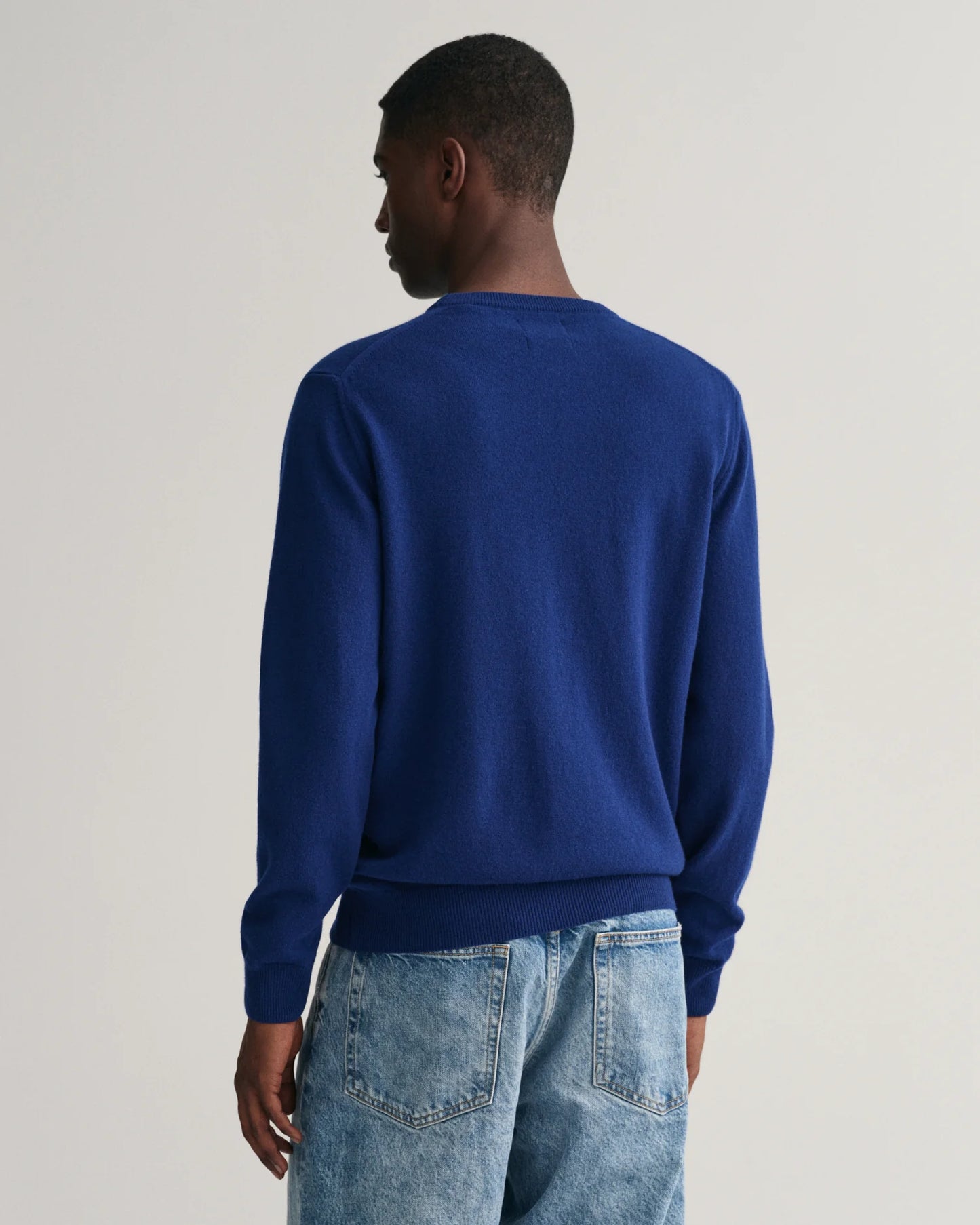 Gant Superfine Lambswool Crew Neck College Blue