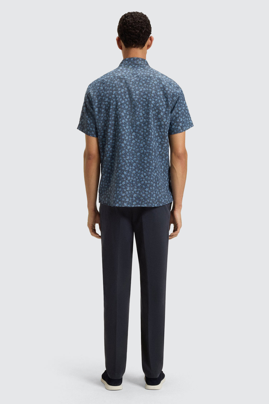 Hugo Boss H-Kane Pleat Trouser Dark Blue