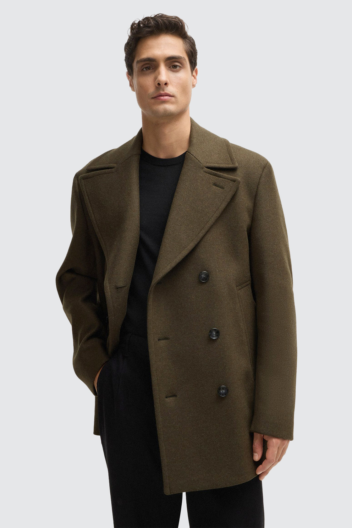 Hugo Boss Peacoat Open Green