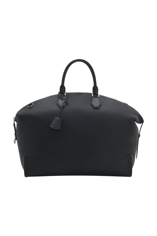 Hugo Boss Gabry Large Leather Holdall Black